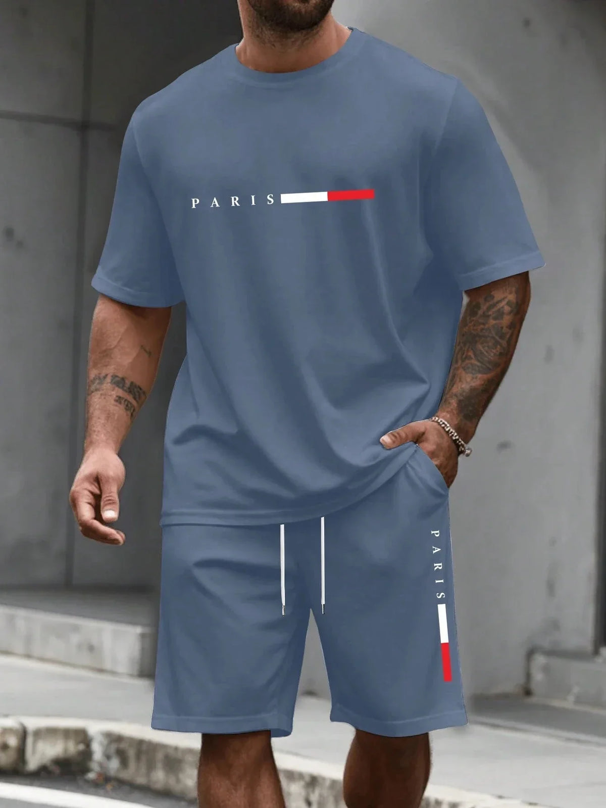 Men's 2-piece set (shirt and shorts)