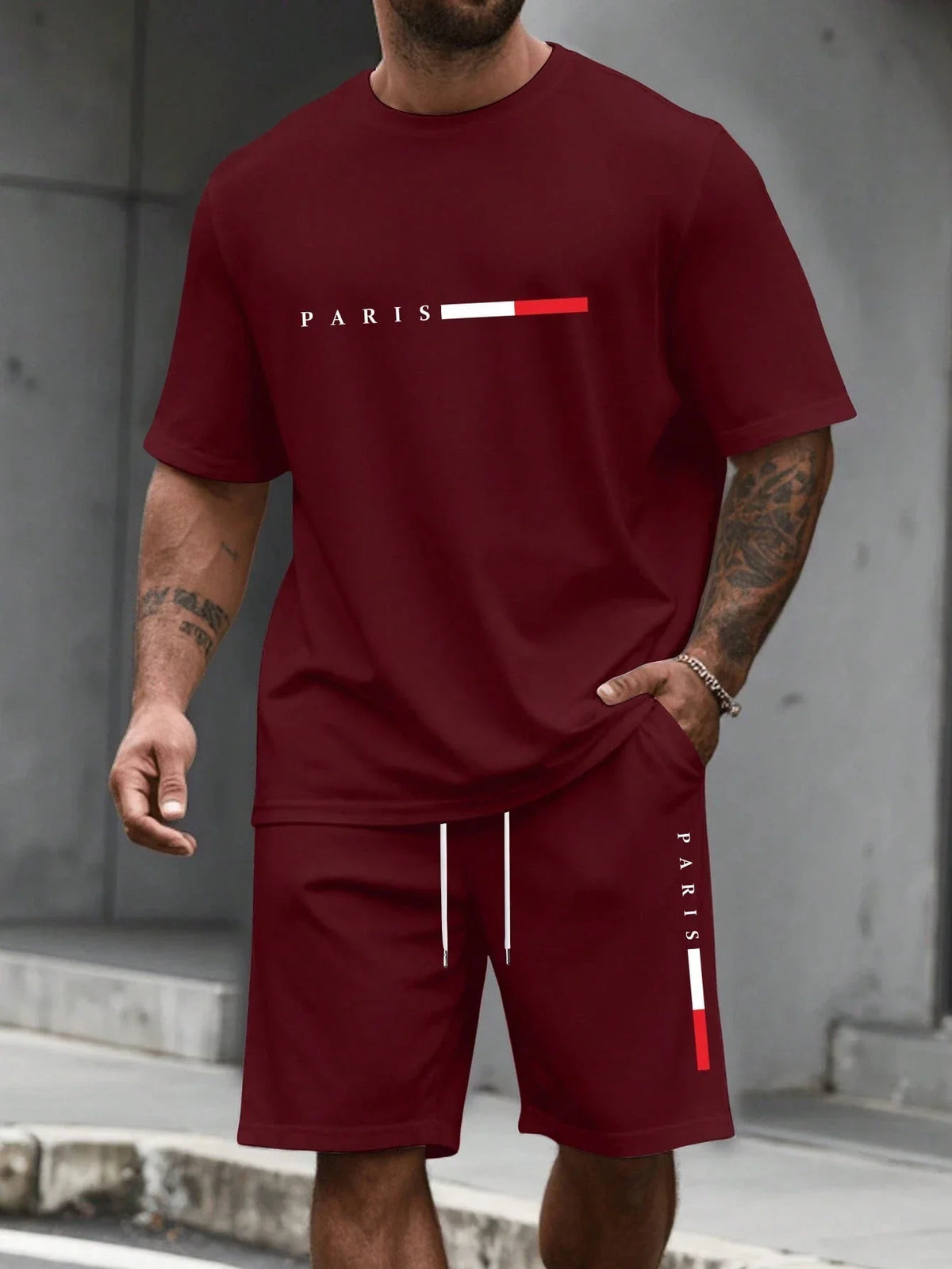 Men's 2-piece set (shirt and shorts)